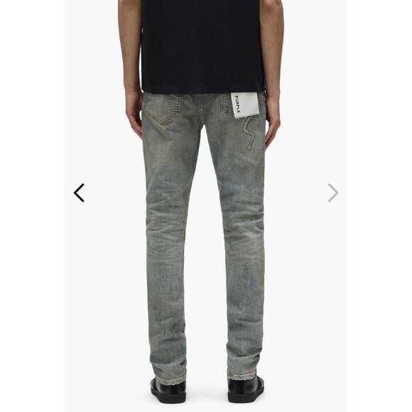 Purple Brand Jeans P001 Light Blue Vintage Skinny Distressed P001-LBVR524 Sz 32 - Picture 2 of 10